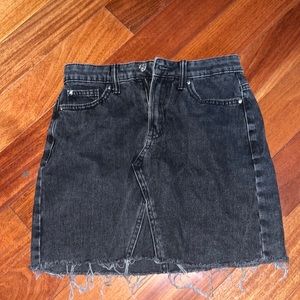 Denim Co. Dark Gray Jean Skirt